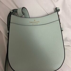 Kate Spade Green Crossbody Bag with Structured Design